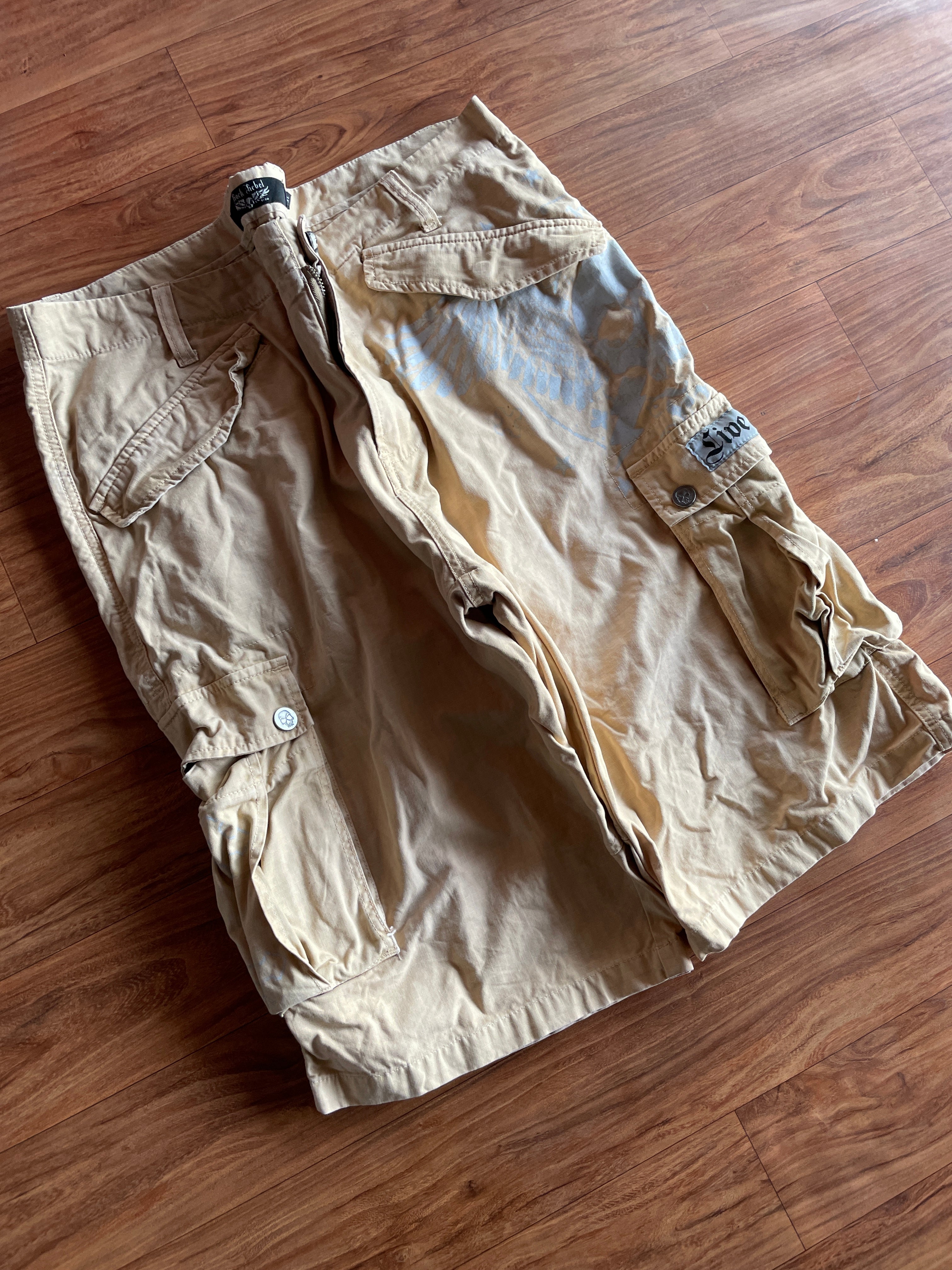 Rock label skull printed Jort(w38 l24)