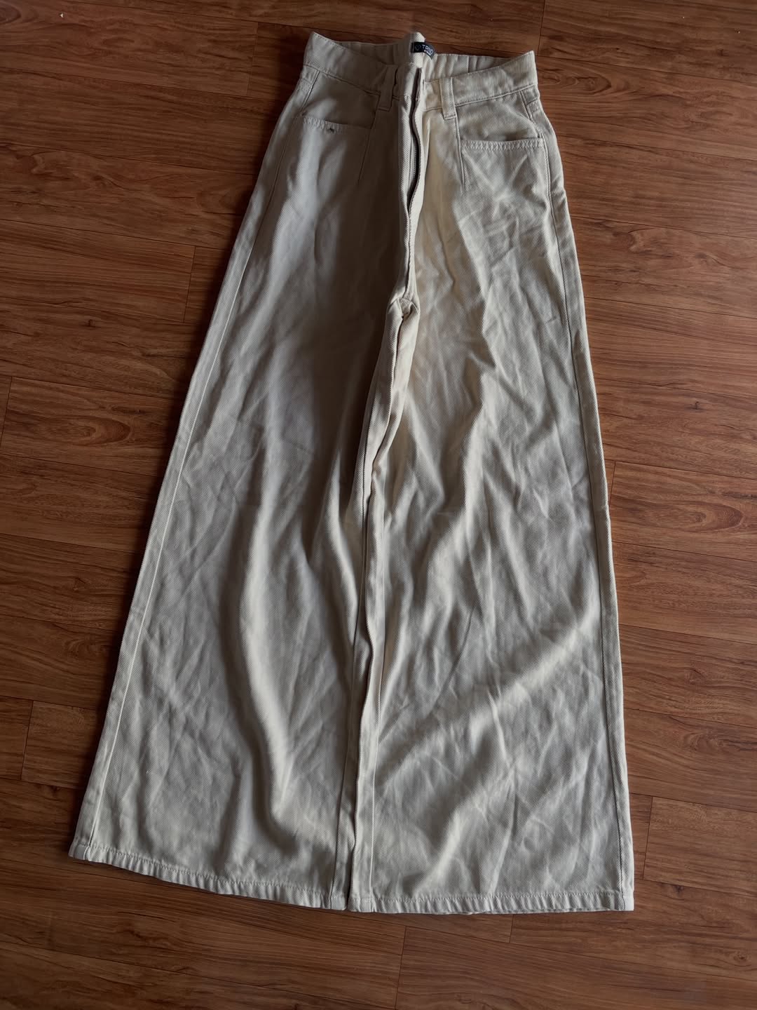 Beige denim wideleg(W29 L42)