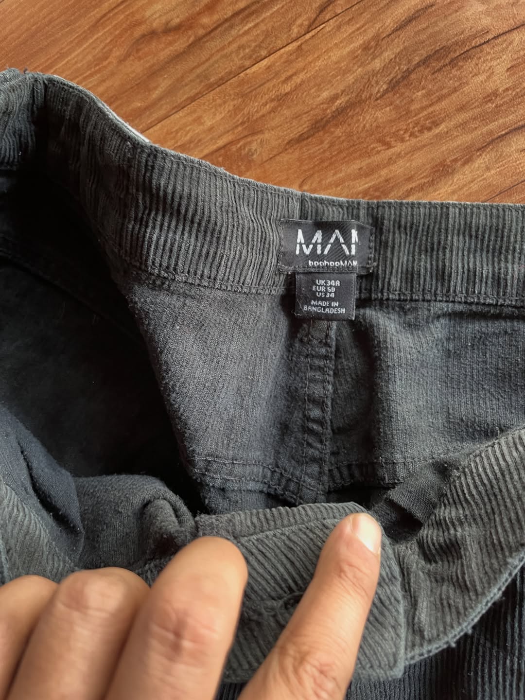 Boohoo Man black Cargo